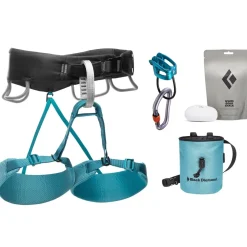 Black Diamond BD Momentum Package Woman women's complete climbing kit* Adjustable Leg Loops|Harness Kits