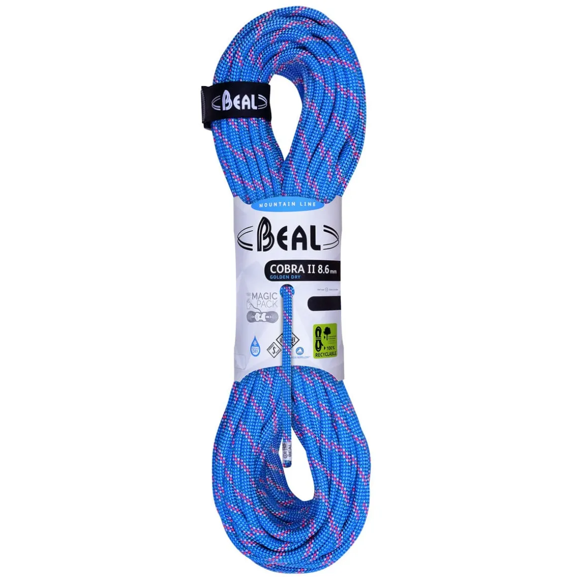 Beal Cobra II Unicore 8.6 mm Golden Dry climbing half rope* Ropes|Half Ropes