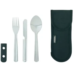 Ferrino stainless steel cutlery with case* Cookware, Plates & Cutlery|Trekking & Camping