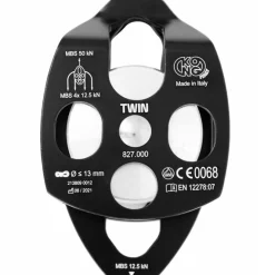 Kong Twin double pulley for work at height and rescue* Pulleys|Belay Devices And Descenders