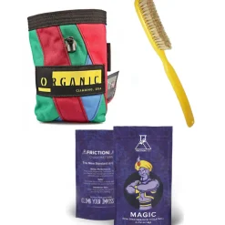 Oliunìd Organic Climbing large chalk bag + FrictionLabs Magic chalk ball + Lapis brush* Chalk Bag