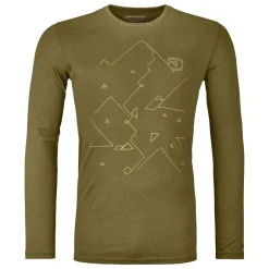Ortovox 185 Merino Tangram Ls M Men's thermal long-sleeved t-shirt* Base Layers|T-Shirts